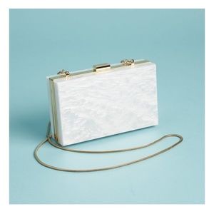 Rachel zoe faux marble clutch